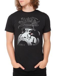 King Diamond Face Logo metal rock Official T-Shirt 2XL XXL NWT